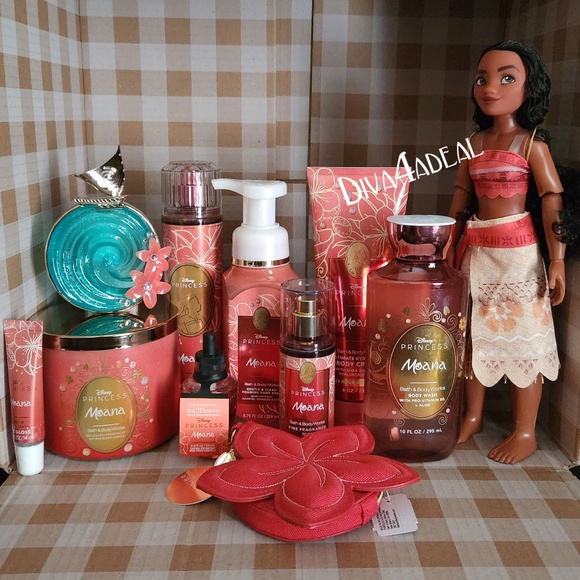 Bath & Body Works X DISNEY PRINCESS MOANA 11 1/2” Doll 12PC Collection Bundle - Picture 1 of 9